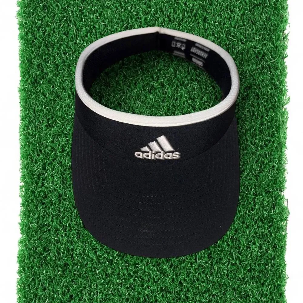 Adidas black polyester & spandex visor #athletic #sporty